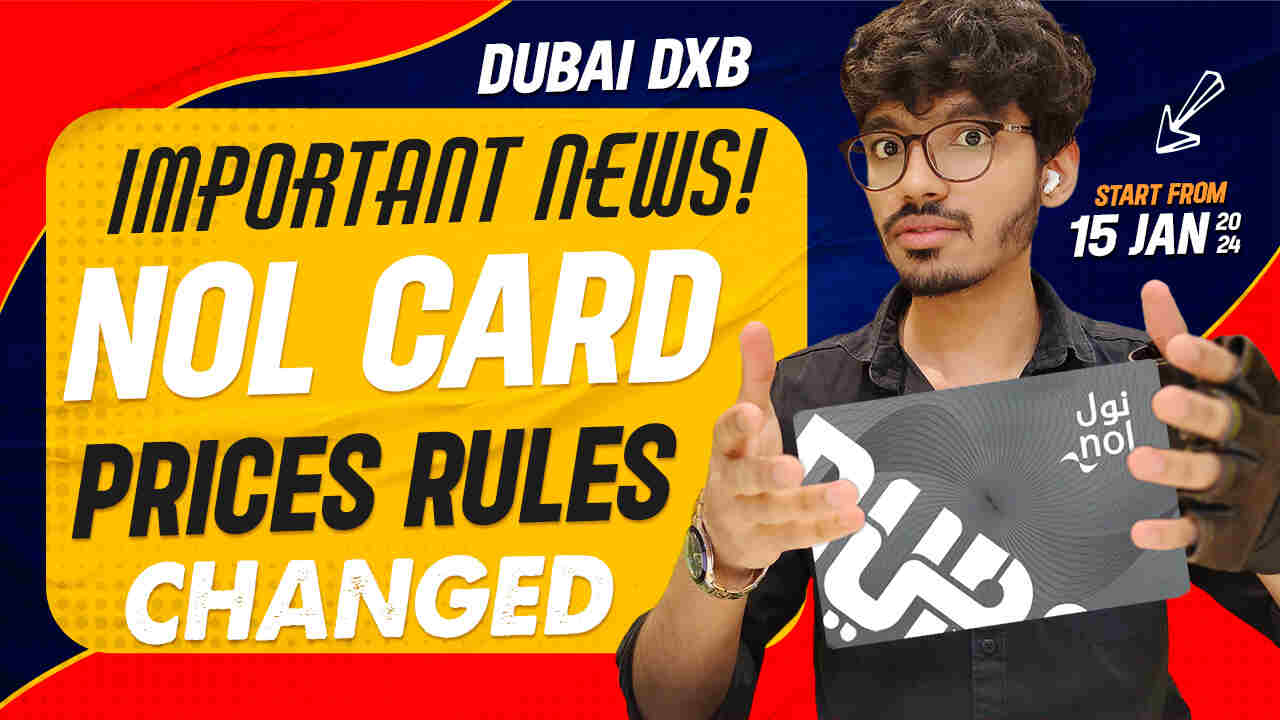 Important News Starting from January 15 2024, Prices For Nol Cards in Dubai Have Been Changed Website D Vlog Dubai